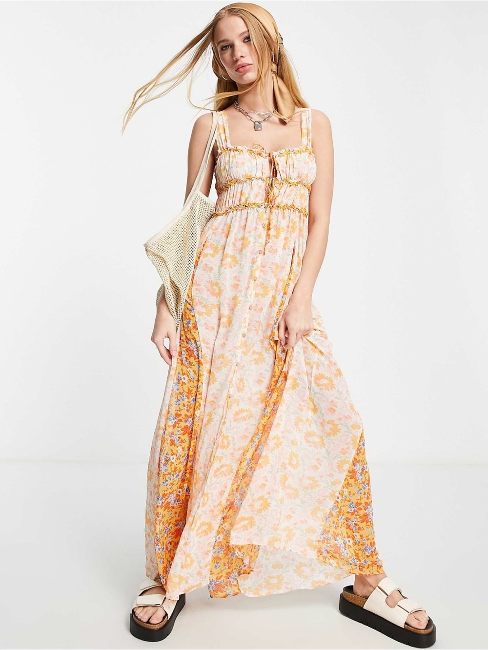 Free people dance with me maxi dress Maxi Dress nwot small boho pilgrim